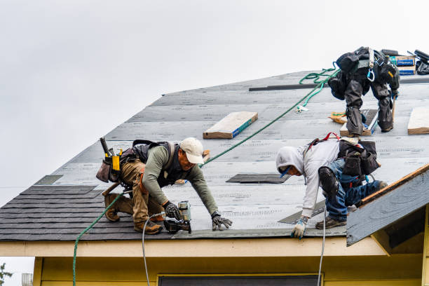Professional Roofing technician working in Allison, PA